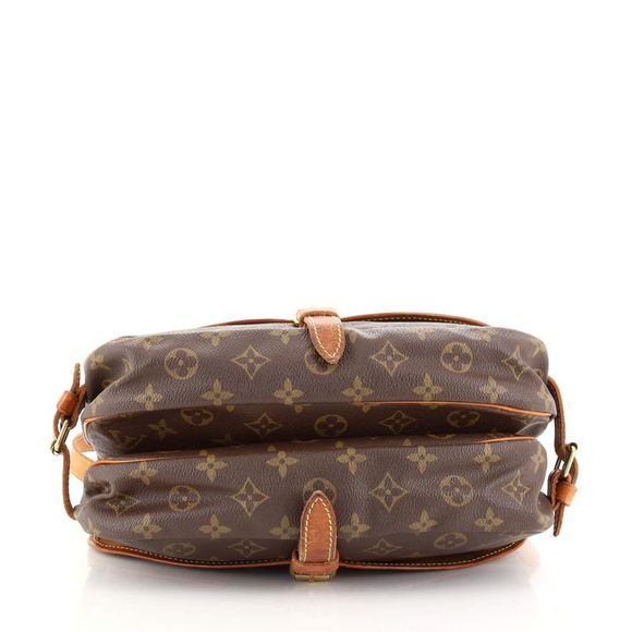 Louis Vuitton Saumur Handbag Monogram Canvas 30 Brown - Picture 4 of 11
